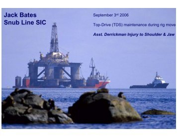 Jack Bates Snub Line SIC - DrillSafe