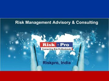 Risk Management Advisory & Consulting Riskpro, India