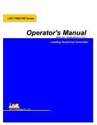 LNC-M600 Leading Numerical Controller Maintenance Manual