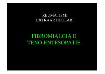 (Microsoft PowerPoint - Reumatismi extraarticolari ... - WikiMotorio