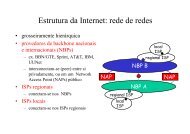 Estrutura da Internet: rede de redes
