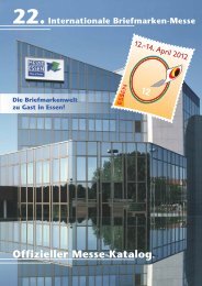 12 Offizieller Messe-Katalog - (Briefmarken) Messe Essen