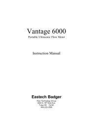 Vantage 6000 IOM - Eastech Flow Controls