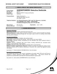 HorsePower Herbicide MSDS