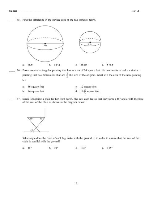 geometry eoc practice test #2.pdf - Southwest High School