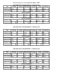 Time Table Degree - ramniranjan jhunjhunwala college