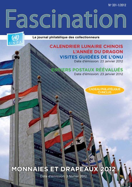 monnaies et drapeaux 2012 - United Nations Postal Administration