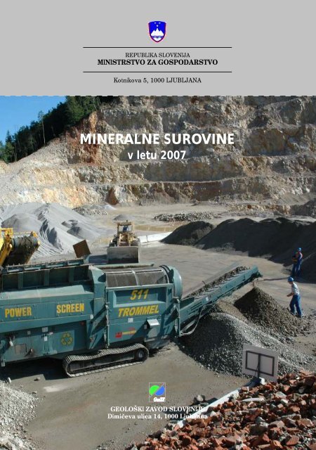 MINERALNE SUROVINE - Geološki zavod Slovenije