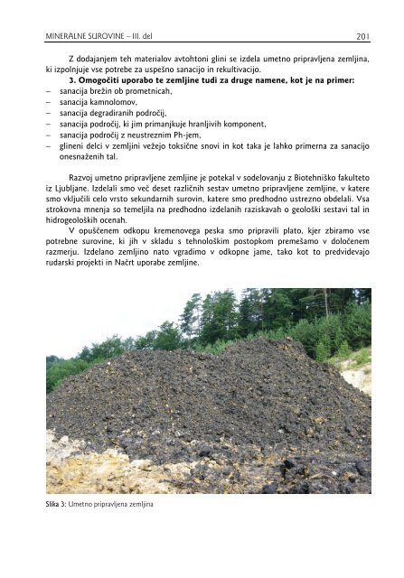 MINERALNE SUROVINE - Geološki zavod Slovenije