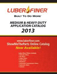 Medium & Heavy-Duty Application Catalog PDF - Luber-finer