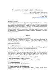 Kundalini MuÃ±oz Romanticismo_temario.pdf - Facultad de FilosofÃ­a ...
