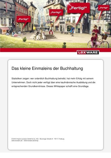 Das kleine Einmaleins der Buchhaltung