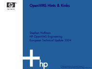 OpenVMS Hints & Kinks