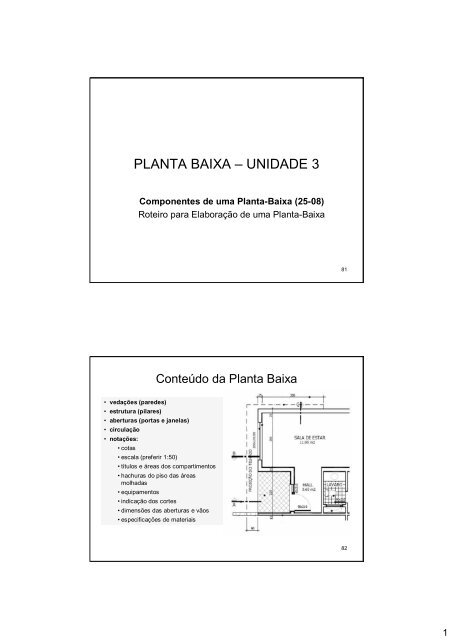 Planta baixa com paredes e aberturas