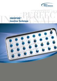 Endopore implants with Internal Connection, One-Stage ... - Optident