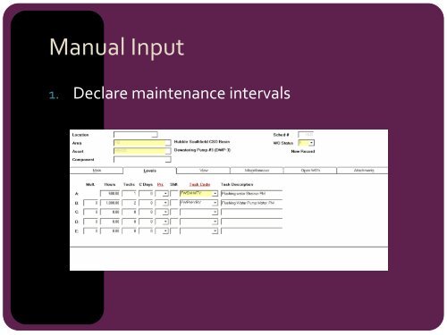 CMMS & SCADA -based maintenance Condition