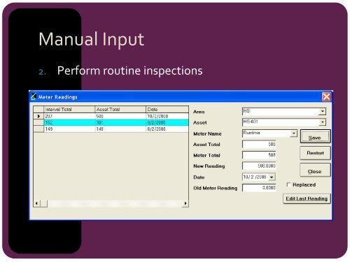 CMMS & SCADA -based maintenance Condition