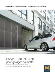 Portes ET 500 et ST 500 pour garages collectifs - Hormann