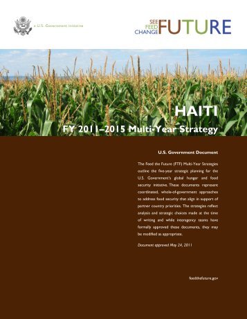 Feed the Future Multi-Year Strategy,Haiti, Public