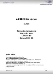 c.LOGiC lite-Interface C1-C20 For navigation systems Mercedes ...