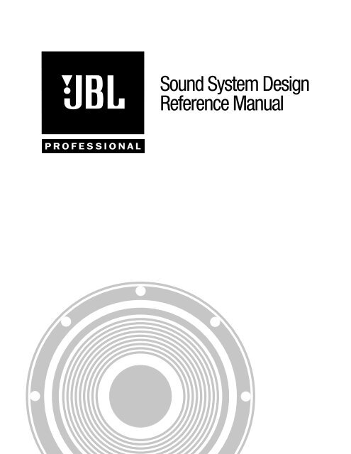 Sound System Manual - JBL Professional