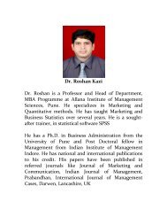 Dr. Roshan Kazi Dr. Roshan is a Professor and Head of Department ...