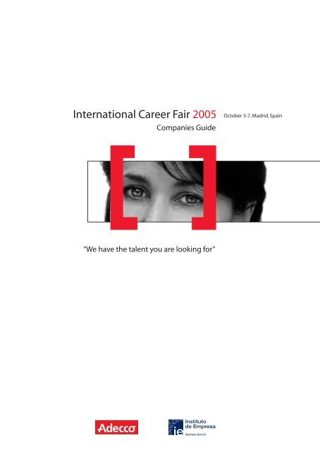 folleto feria empleo.fh11 - Careers - IE