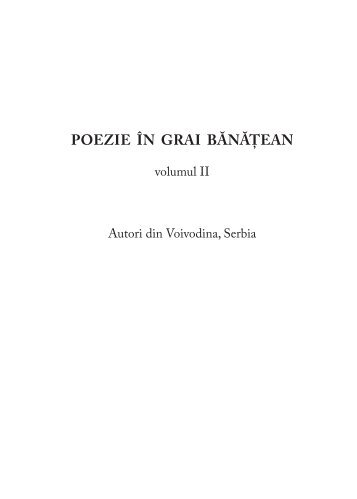 Poezie in grai banatean, vol. 2 - Brancusi