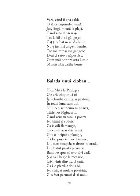 Poezie in grai banatean, vol. 2 - Brancusi