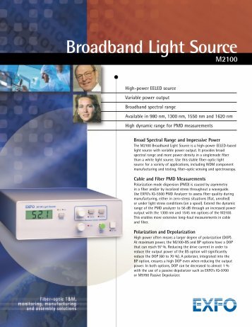 Broadband Light Source M2100 - Equipland Inc.