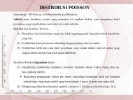 DISTRIBUSI POISSON