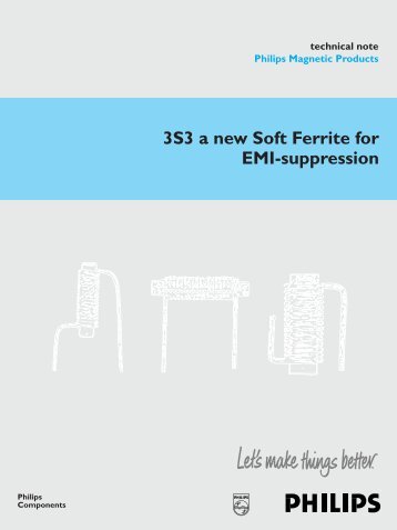 3S3 a new Soft Ferrite for EMI-suppression - EMCIA