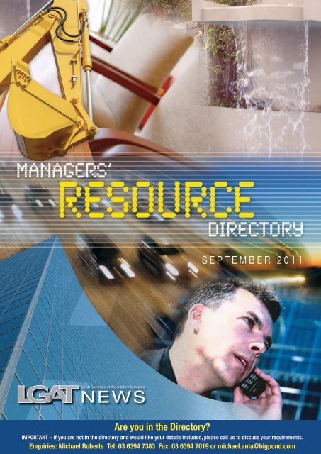 September 2011 - Managers Resource Directory - Local ...