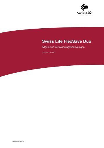 AVB Swiss Life FlexSave Duo 1.10.2012