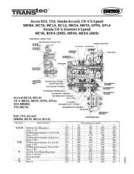 Accord 1998-02 BAXA/MAXA 2.3 L - Transtec
