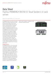 Data Sheet Fujitsu PRIMERGY RX350 S7 Dual ... - Kinetic Solutions