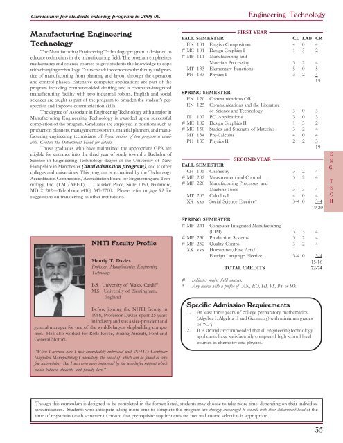 Catalog 05-06 - NHTI - Concord's Community College