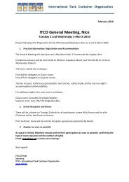 ITCO General Meeting, Nice - Itco.be