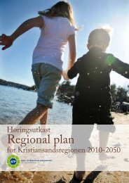HÃ¸ringsutkast Regional plan for Kristiansandsregionen 2010-2050
