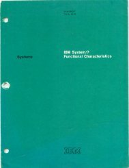 IBM System/7 Functional Characteristics - All about the IBM 1130 ...