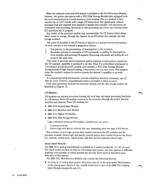 IBM System/7 Functional Characteristics - All about the IBM 1130 ...