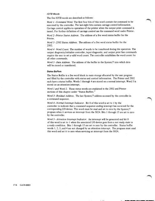 IBM System/7 Functional Characteristics - All about the IBM 1130 ...