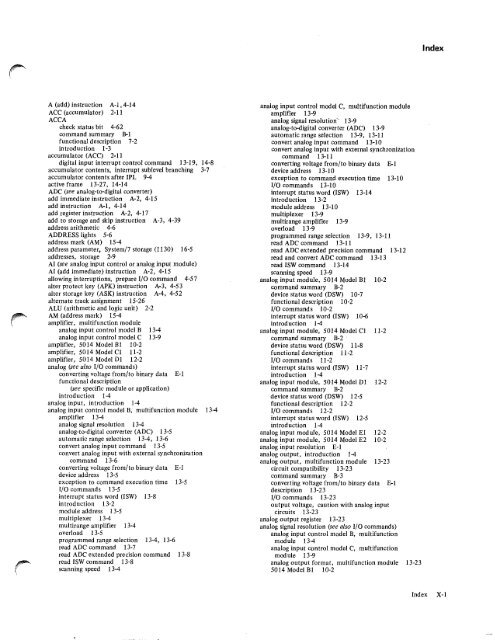 IBM System/7 Functional Characteristics - All about the IBM 1130 ...