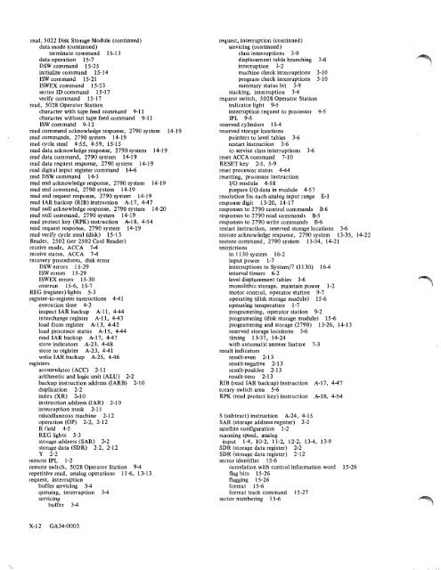 IBM System/7 Functional Characteristics - All about the IBM 1130 ...