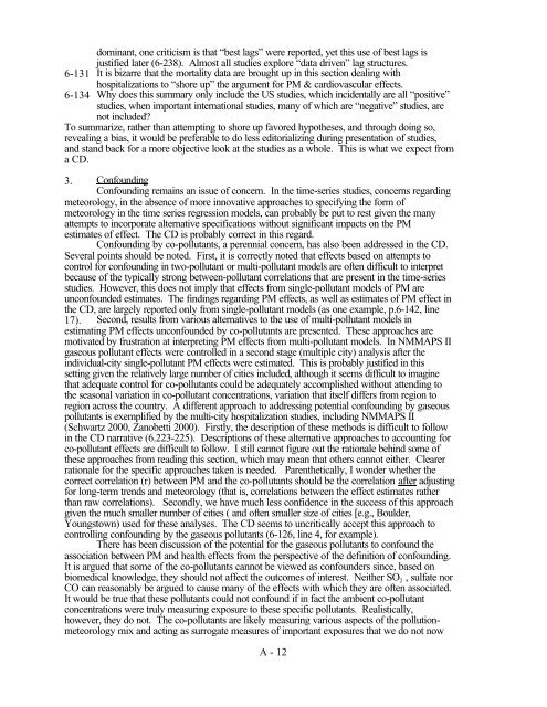 Review of the Air Quality Criteria Document for Particulate Matter