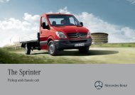 Download Sprinter Pickup Brochure (PDF, 10700 KB)