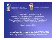 La struttura del documento CNR-DT 200/2004 - Dipartimento di ...