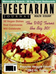 2012 Issue #3 - PDF - The Vegetarian Resource Group