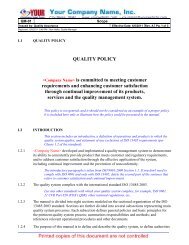 Quality Manual QM-01 Scope - Quality Coach