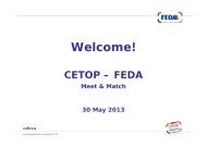 FEDA presentation plenary session with Link - Cetop